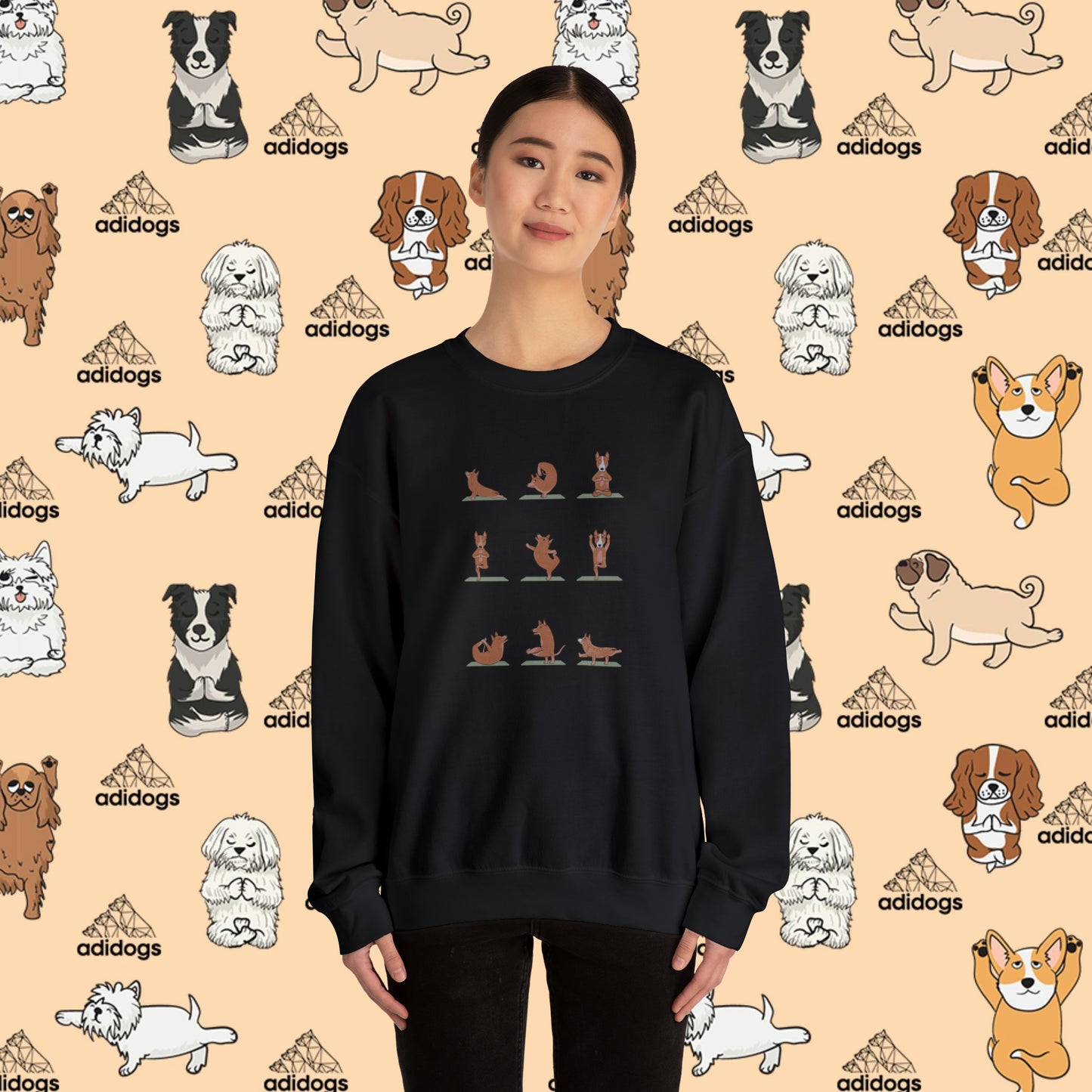 Red Heeler Yoga Sweatshirts