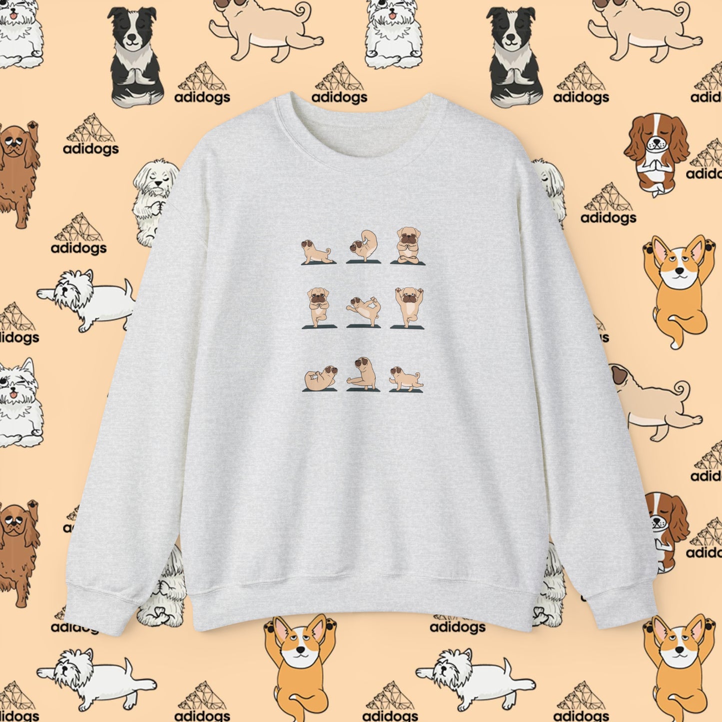 Pug Yoga Sweatshirts