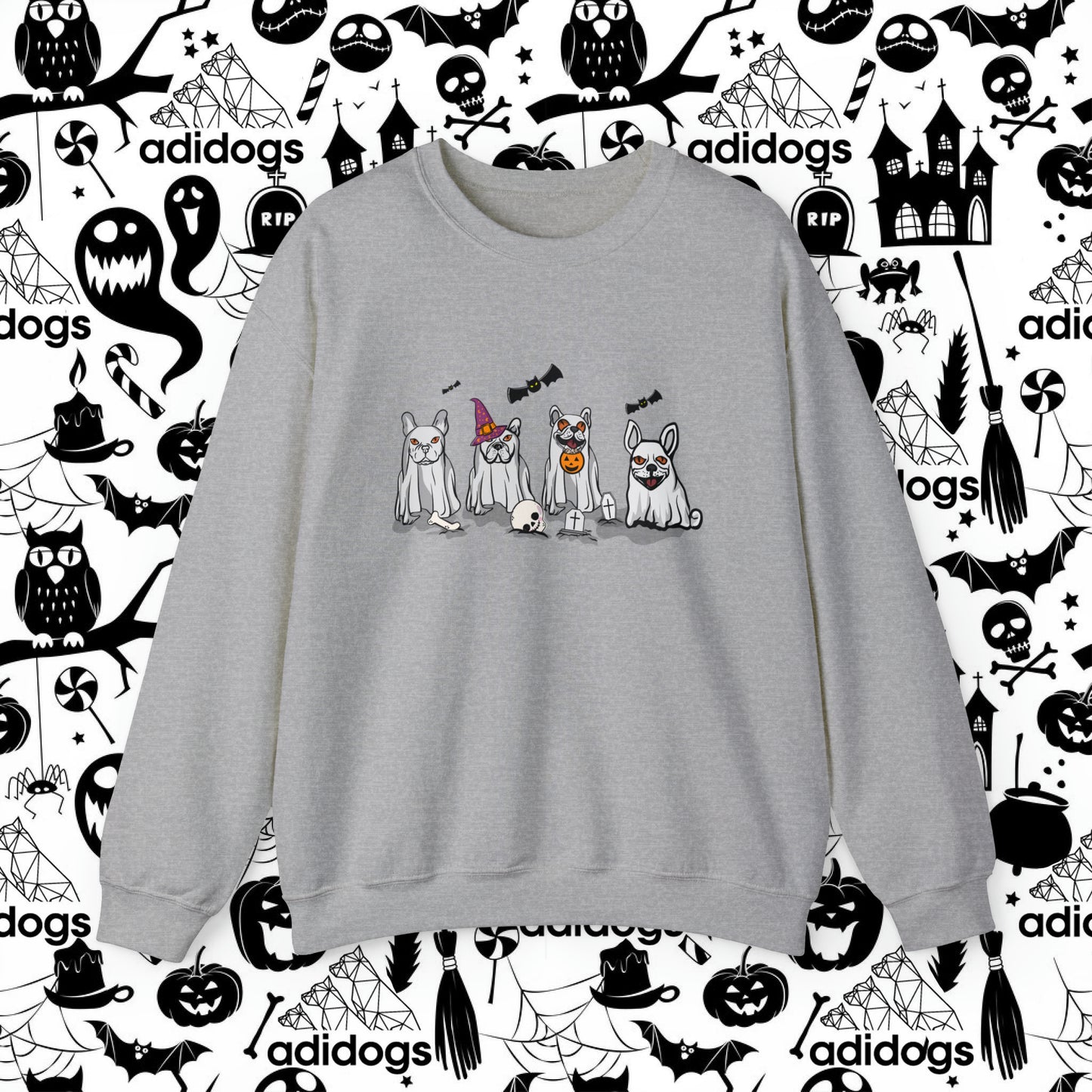 Frenchie Boo Ghost Halloween Sweatshirts