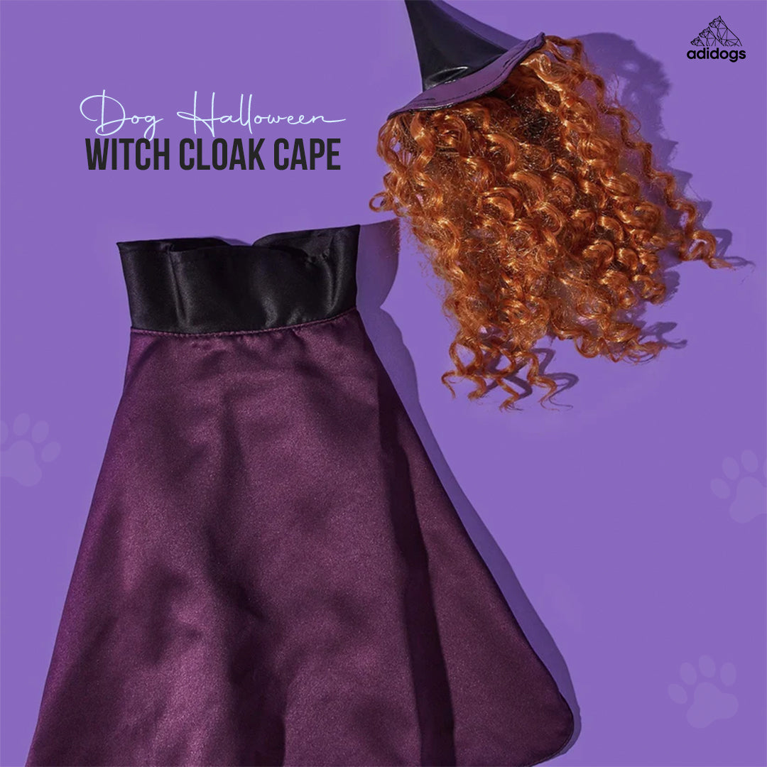 Dog Halloween Witch Cloak Cape