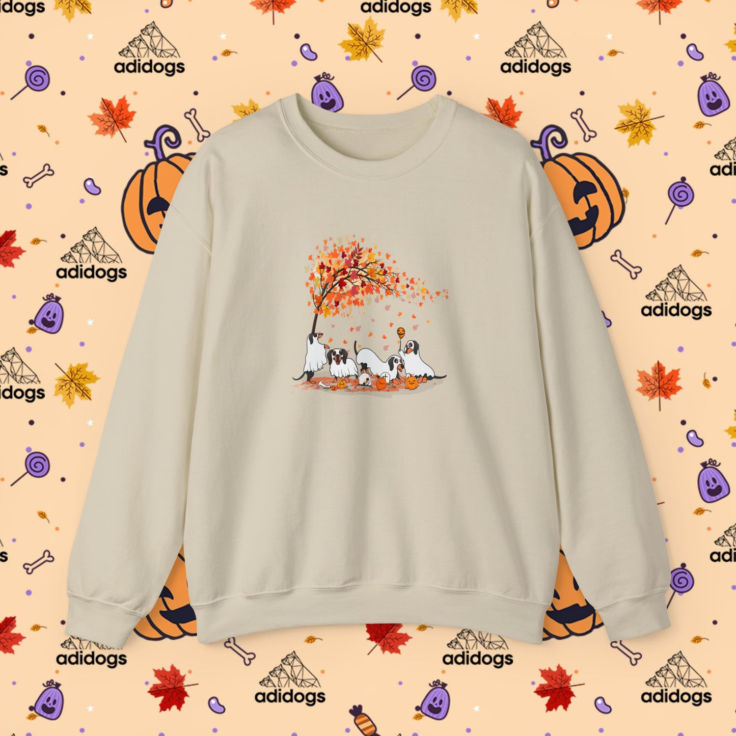 Fall Vibes Dachshund Halloween Sweatshirts