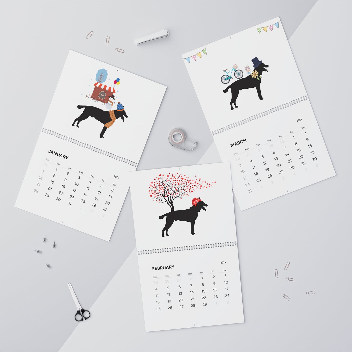 Malinois Wall Calendar 2024