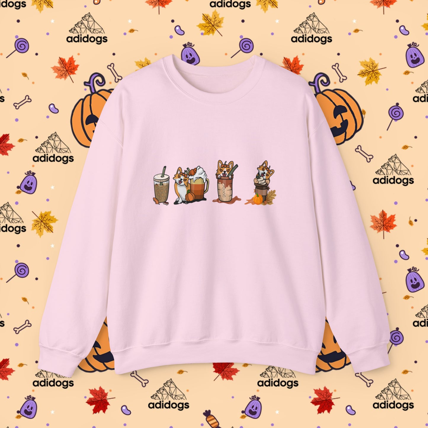 Corgi Pumpkin Spice Latte Sweatshirts