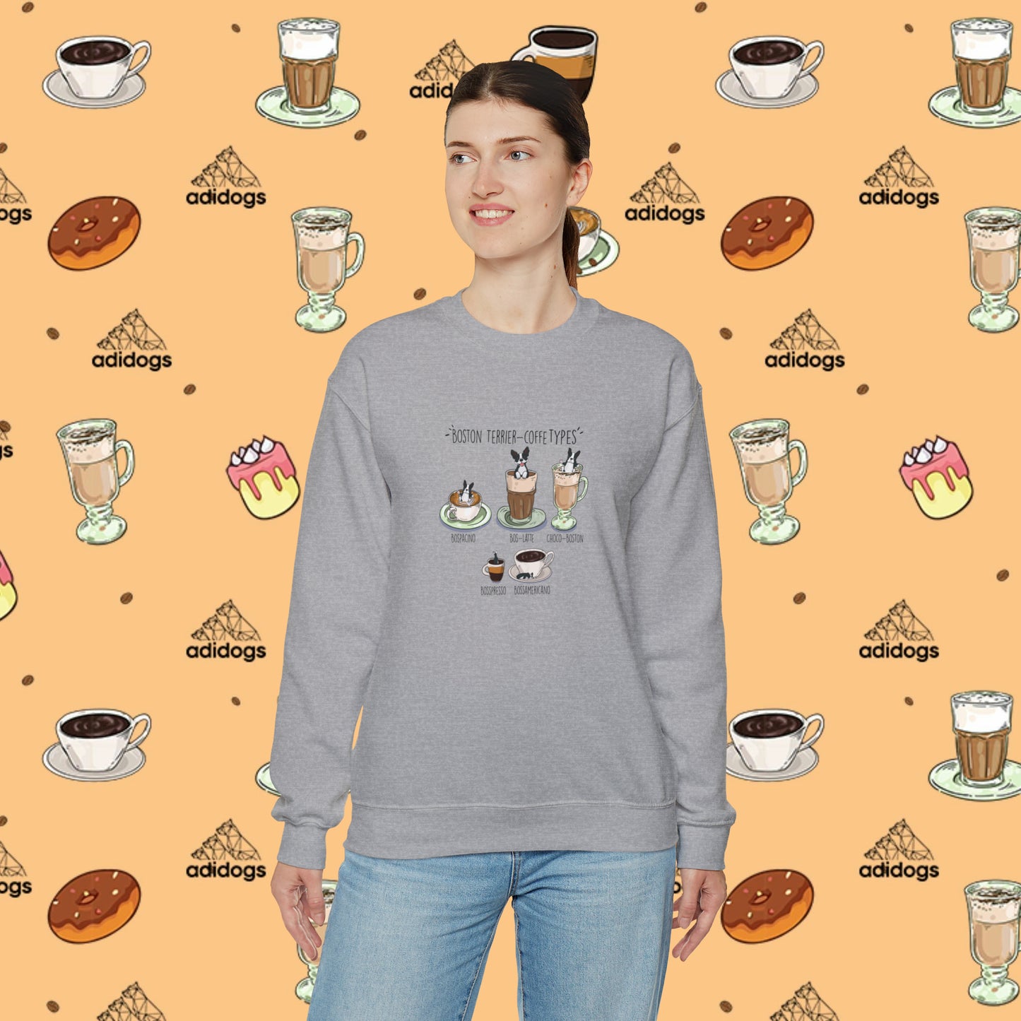 Boston Terrier Lovers Coffee Sweatshirts