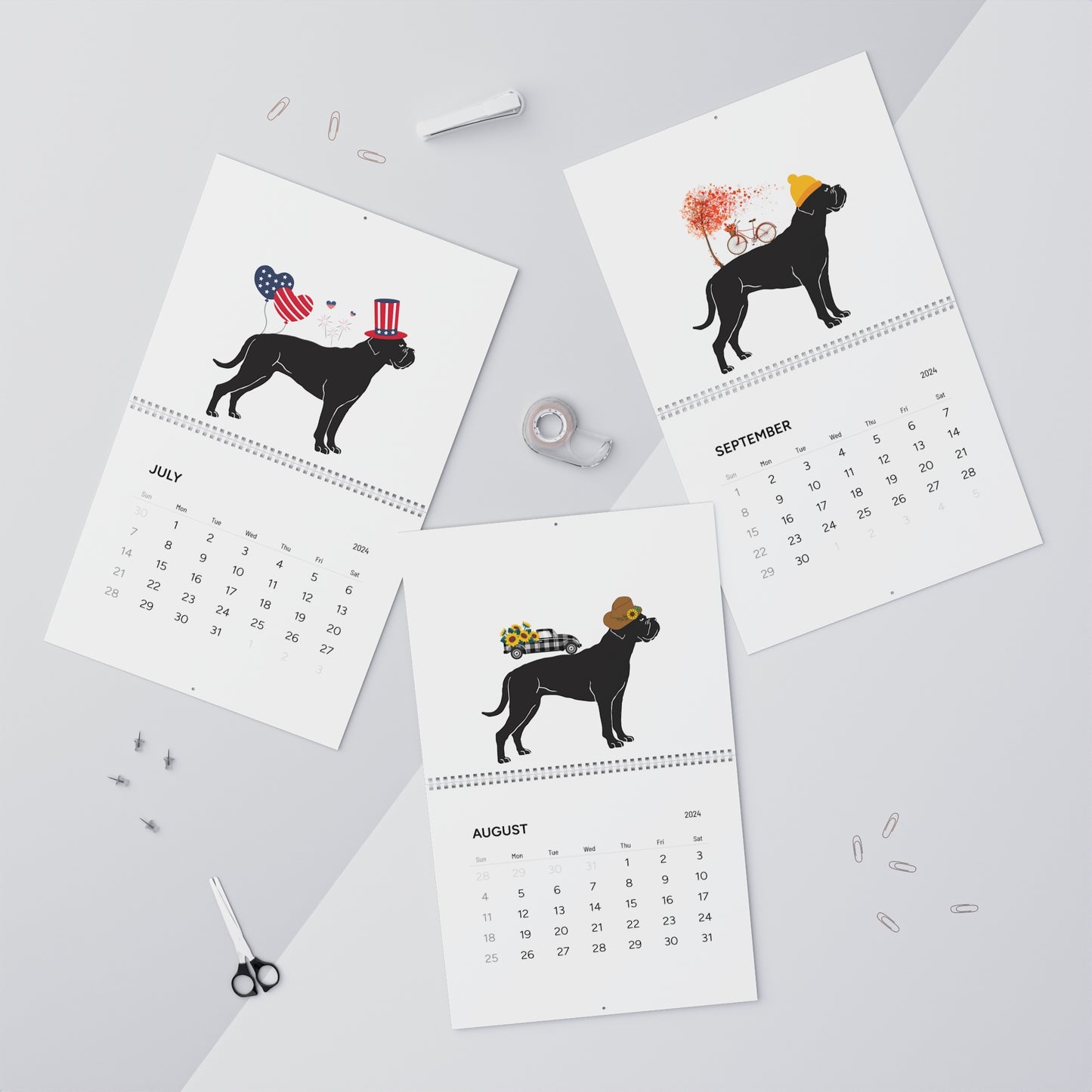 Cane Corso Wall Calendar 2024