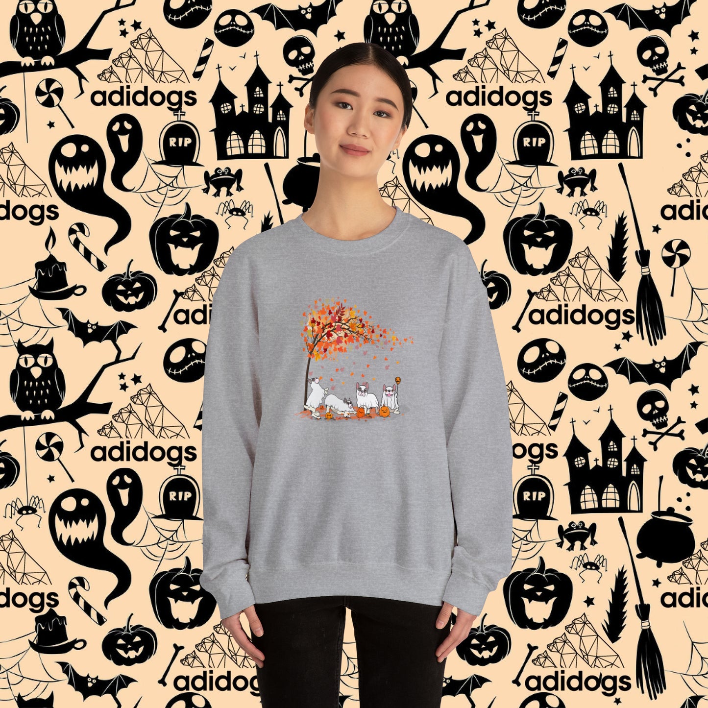 Frenchie Fall Vibes Halloween Sweatshirts