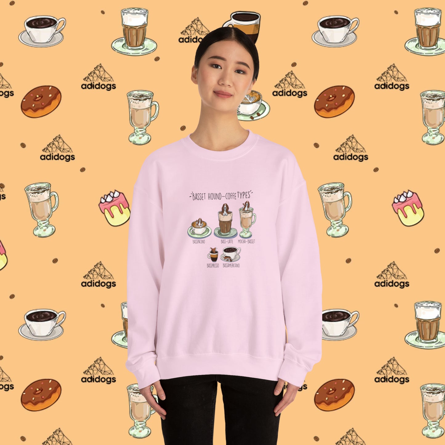 Basset Hound Lovers Coffee Sweatshirts