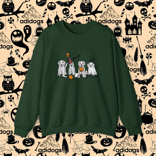 Dalmatian Boo Ghost Halloween Sweatshirts