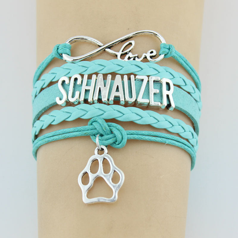 Stylish Schnauzer Charm Bracelet