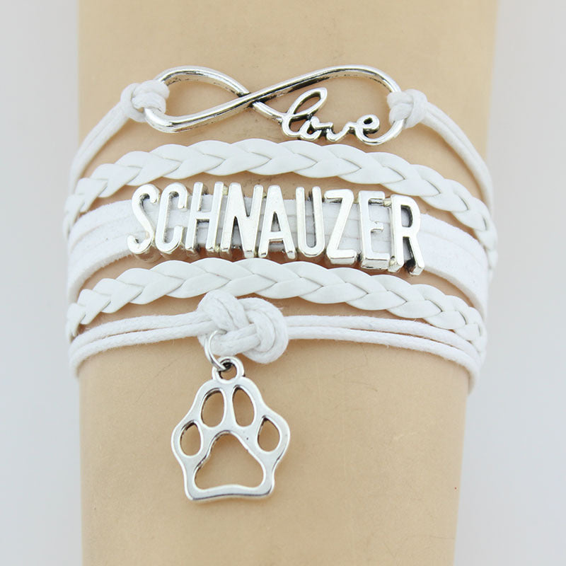 Stylish Schnauzer Charm Bracelet