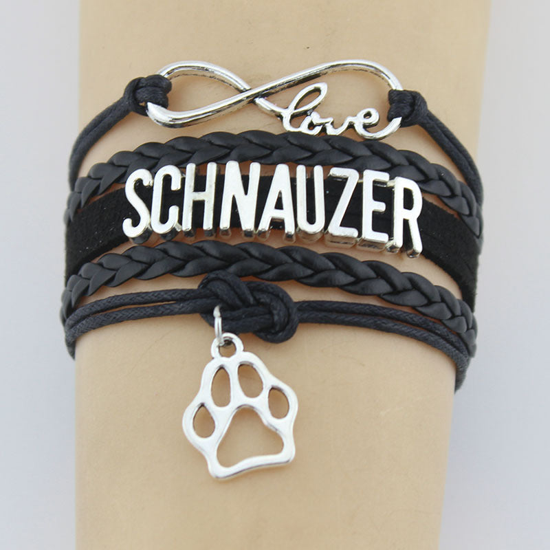 Stylish Schnauzer Charm Bracelet