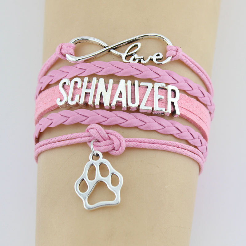 Stylish Schnauzer Charm Bracelet