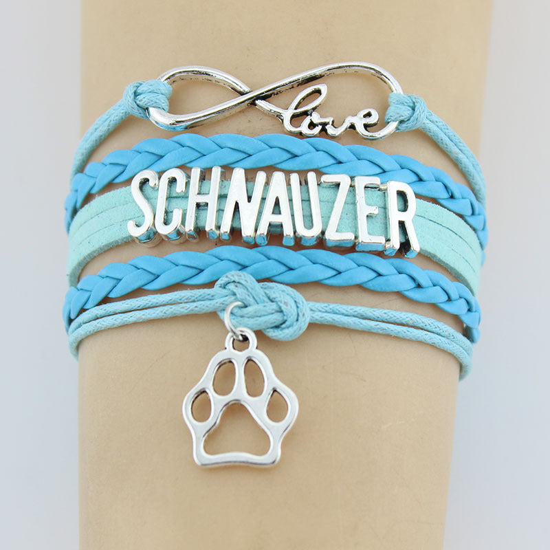 Stylish Schnauzer Charm Bracelet