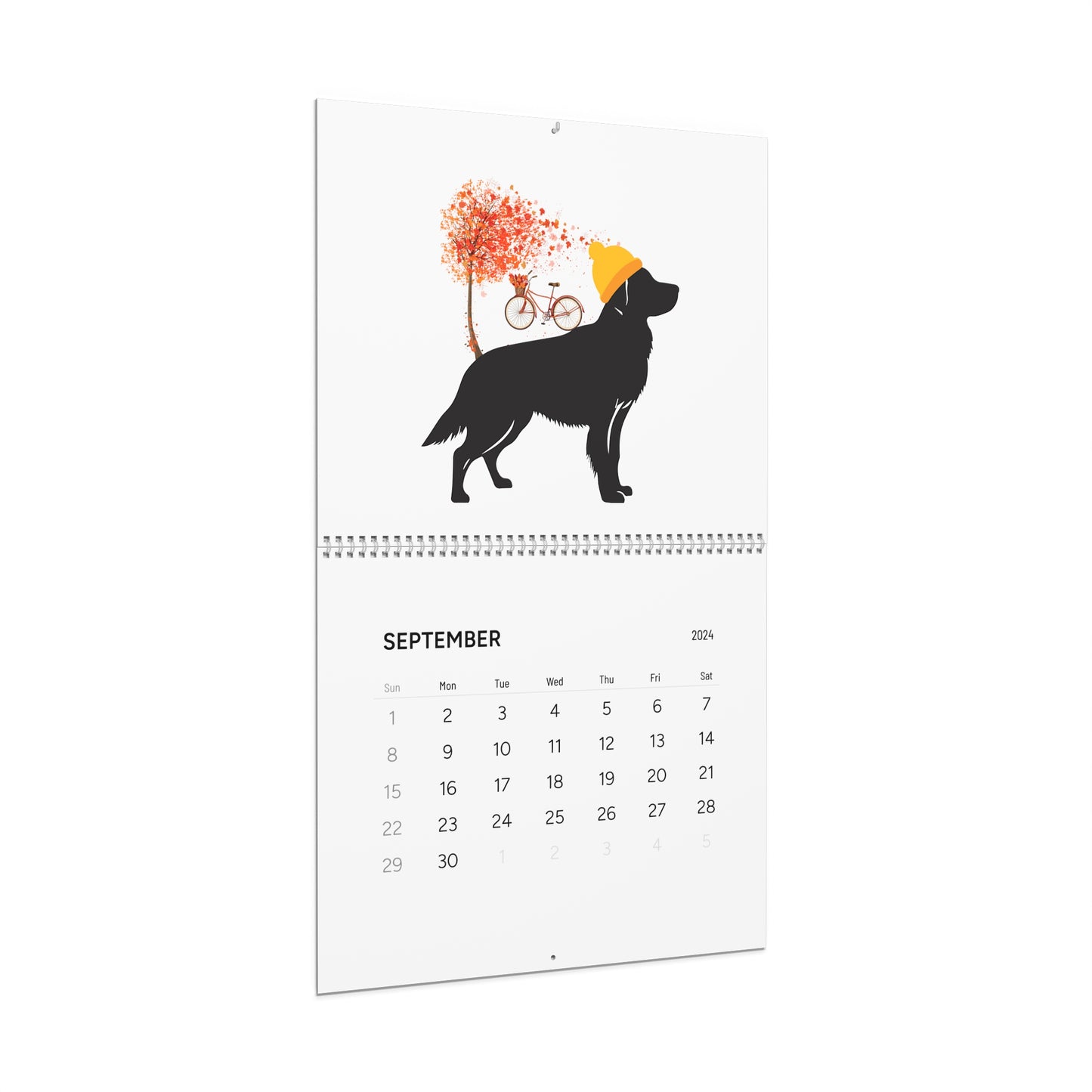 Golden Retriever Wall Calendar 2024