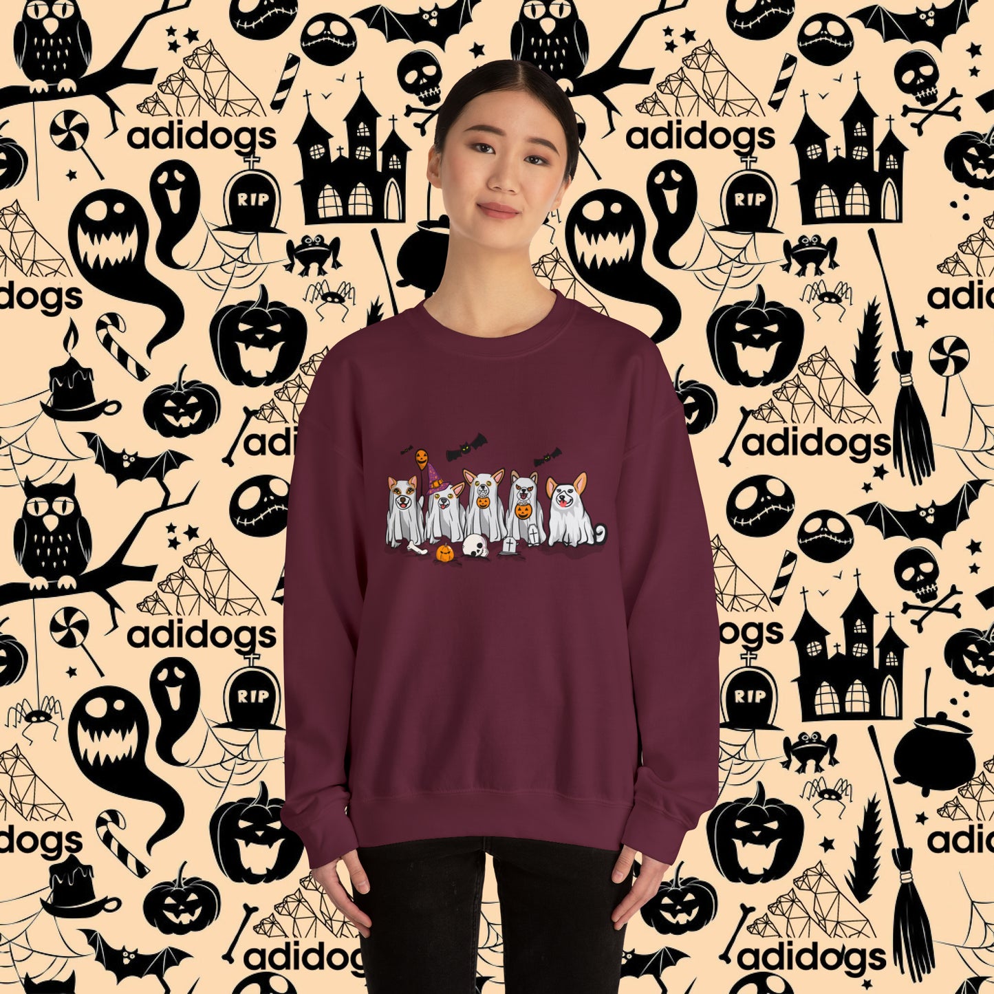 Corgi Boo Ghost Halloween Sweatshirts