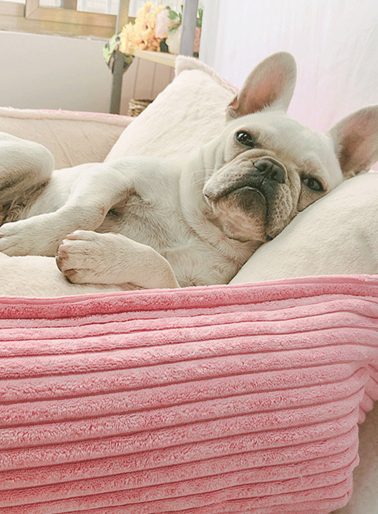 Washable Plush Pet Dog Bed