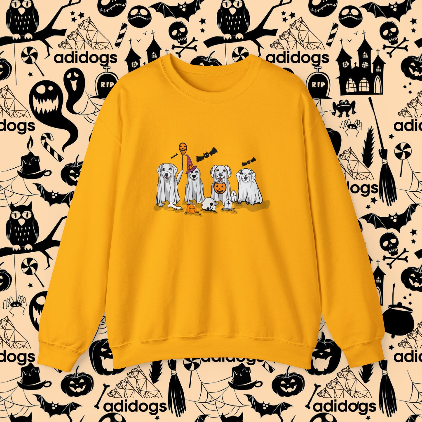 Dalmatian Boo Ghost Halloween Sweatshirts