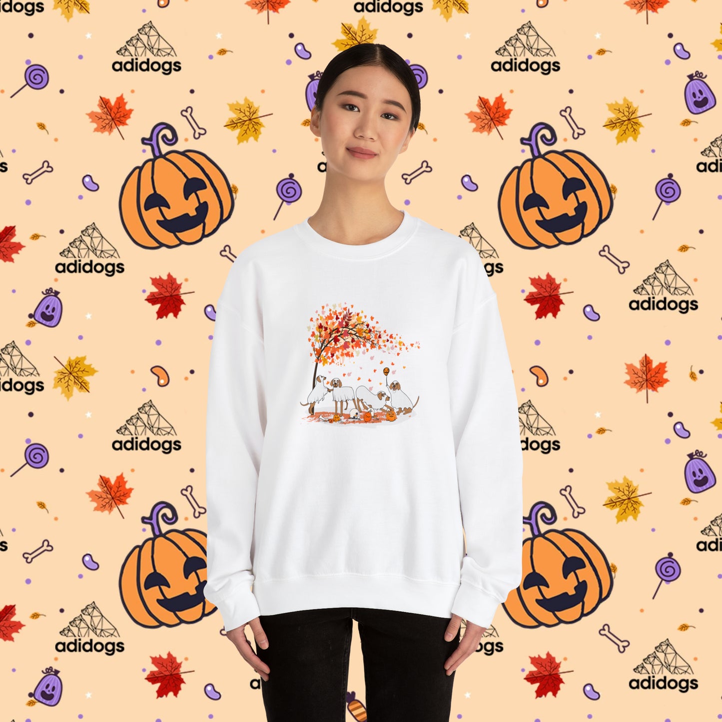 Fall Vibes Vizsla Halloween Sweatshirts