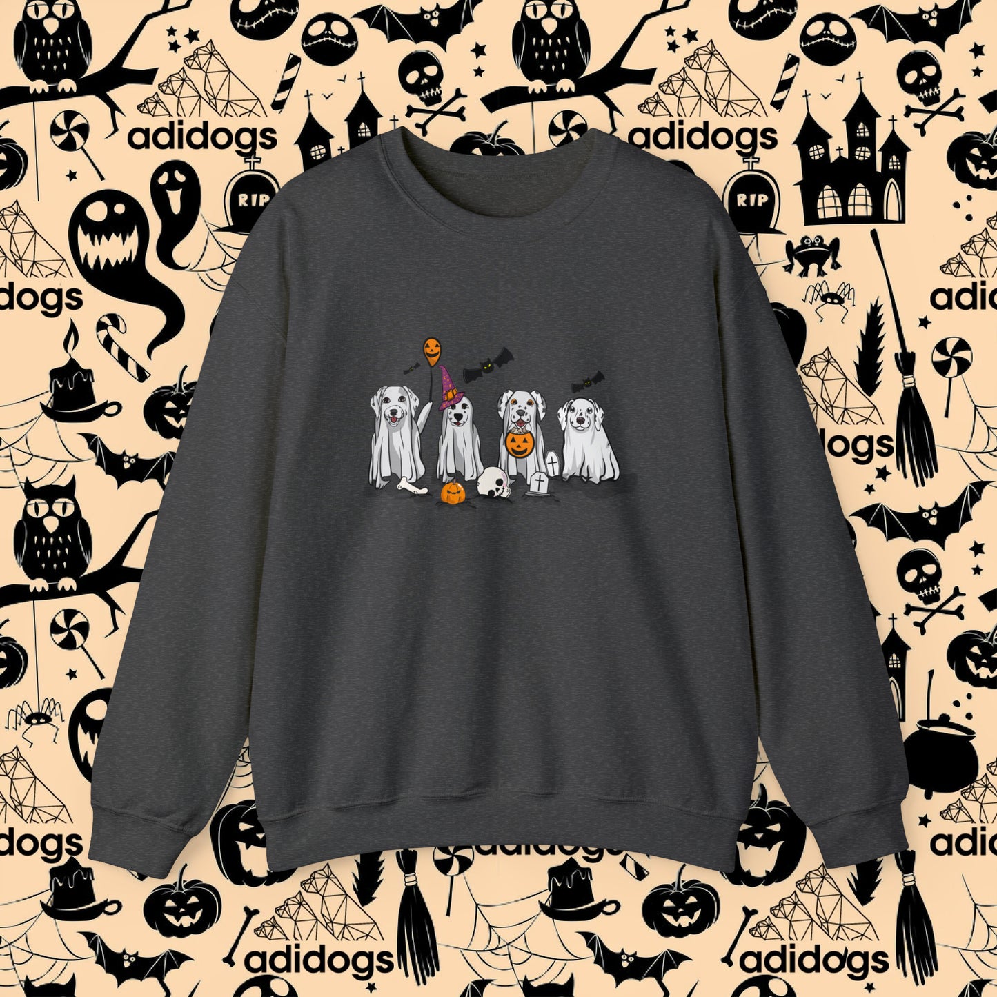 Dalmatian Boo Ghost Halloween Sweatshirts