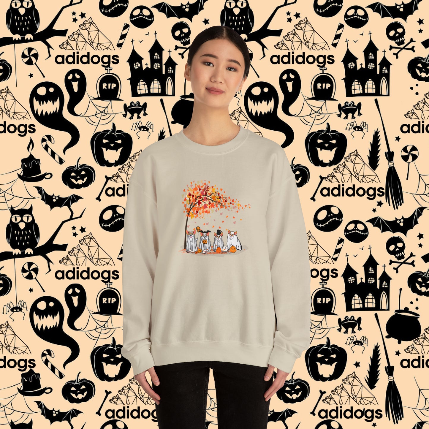 Corgi Fall Vibes Halloween Sweatshirts