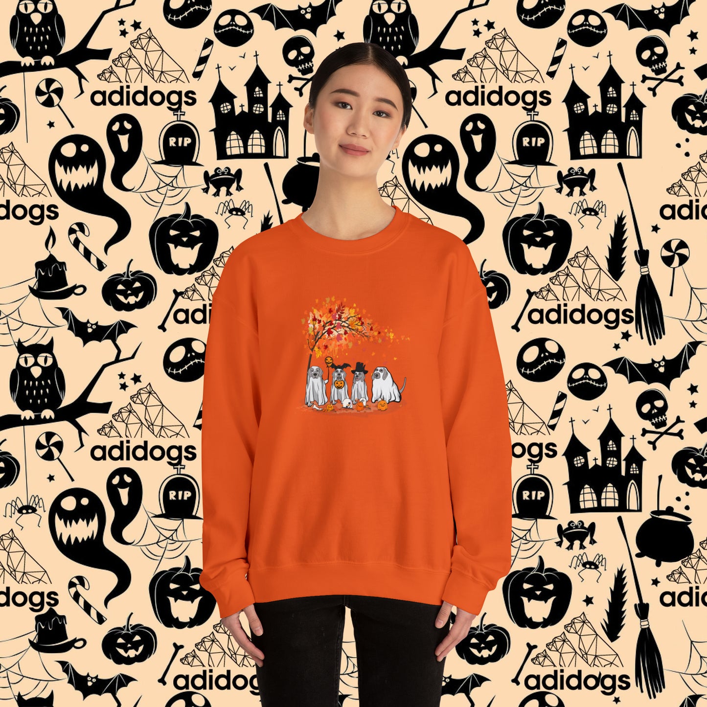 Weimaraner Fall Vibes Halloween Sweatshirts