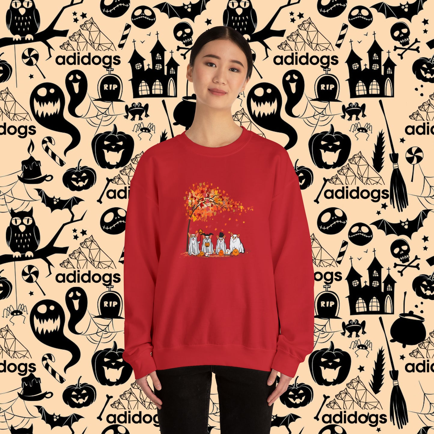 Corgi Fall Vibes Halloween Sweatshirts