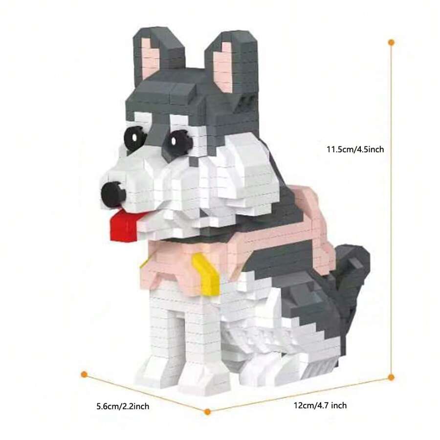 DIY Husky Building Blocks Toy