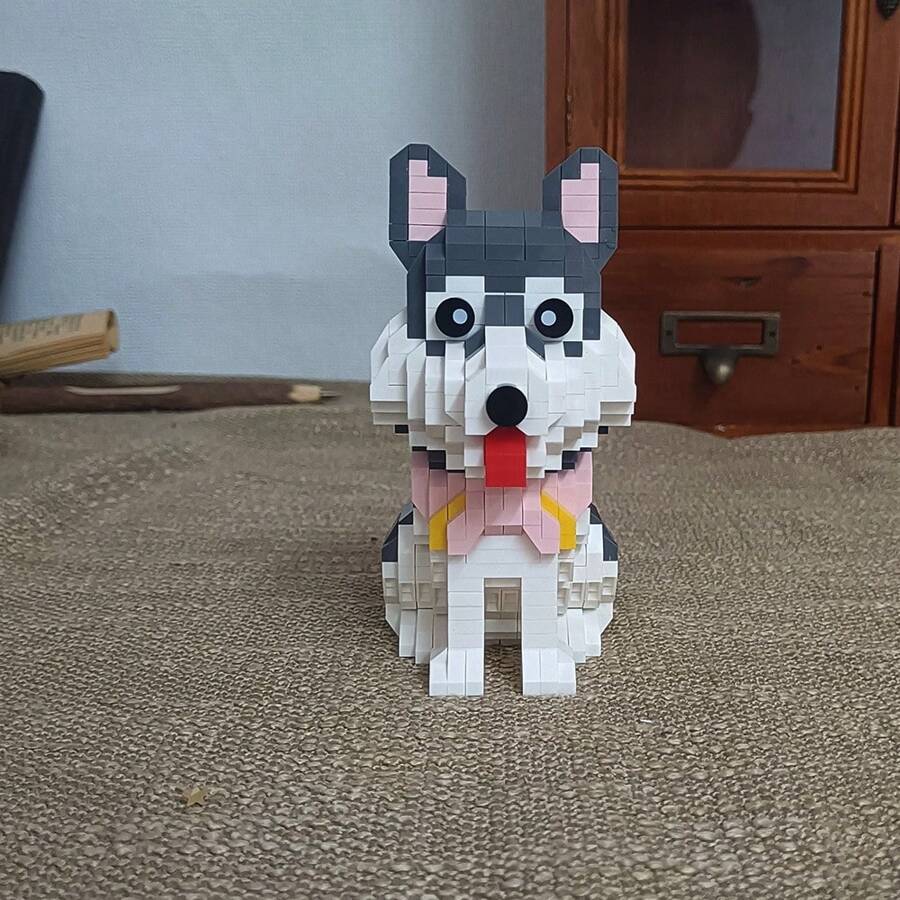 DIY Husky Building Blocks Toy