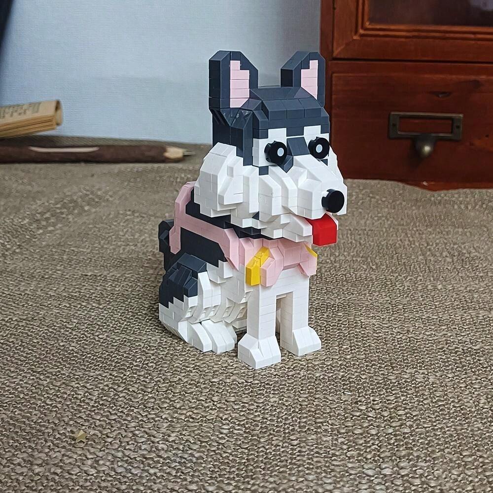 DIY Husky Building Blocks Toy