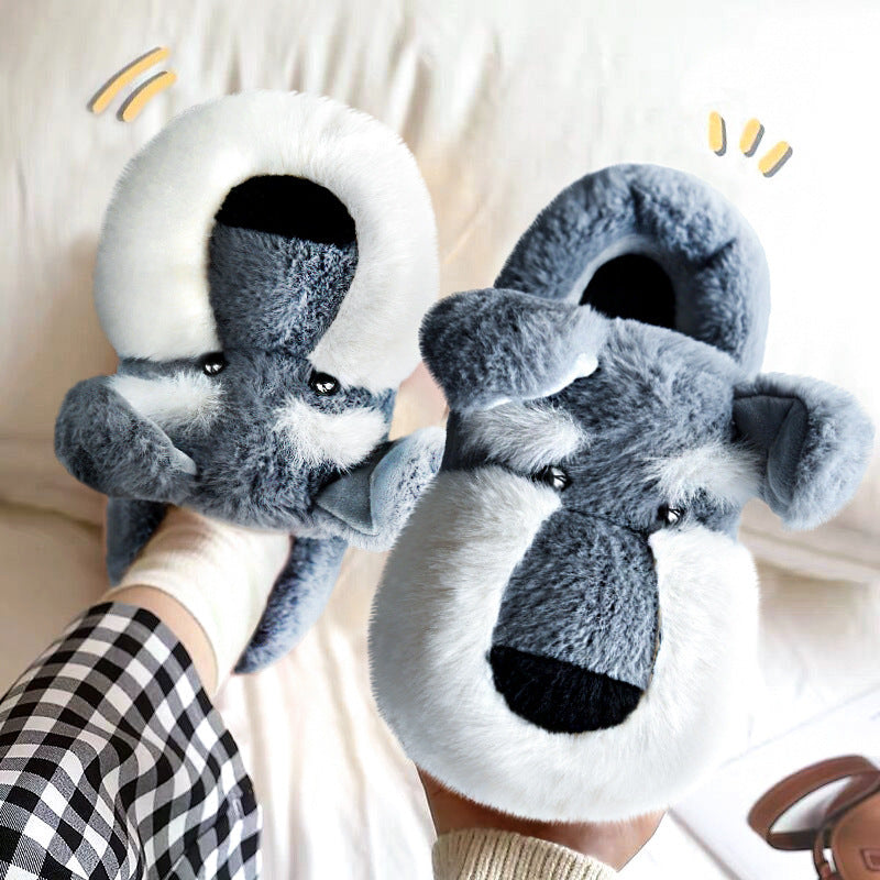 Schnauzer Warm Indoor Slippers