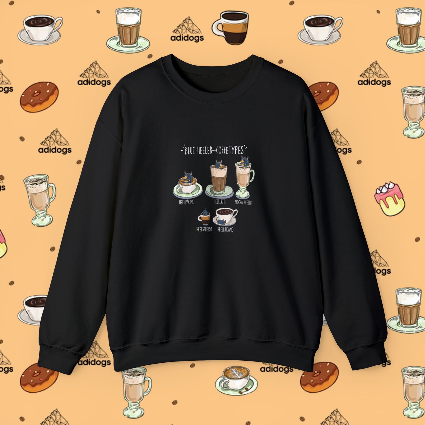 Blue Heeler Lovers Coffee Sweatshirts