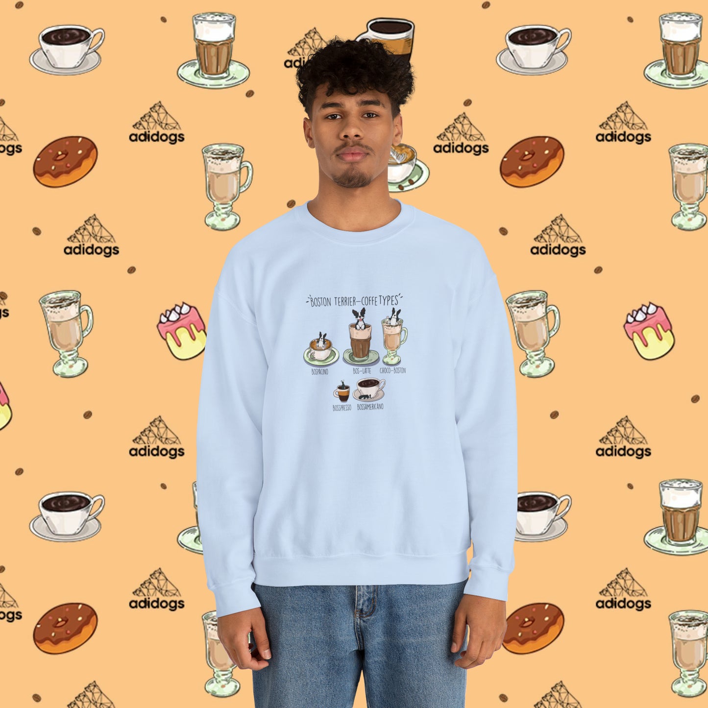 Boston Terrier Lovers Coffee Sweatshirts