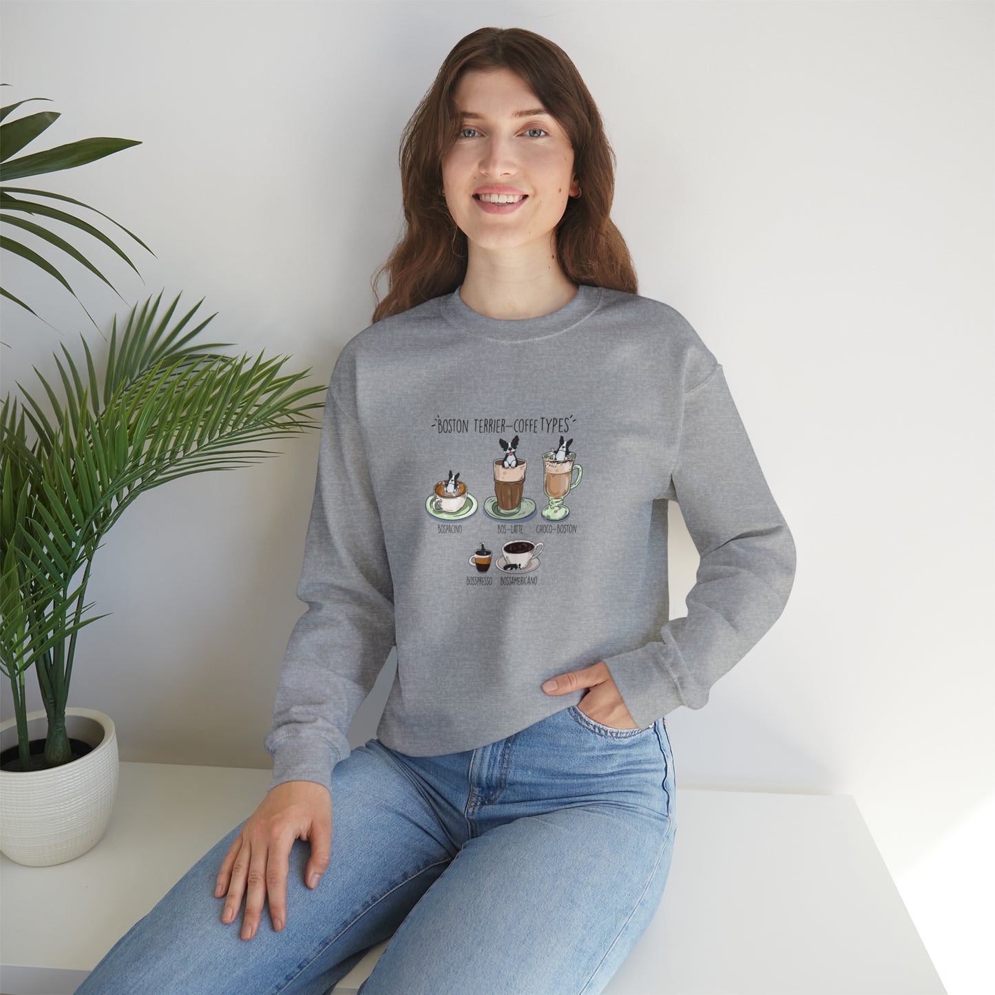 Boston Terrier Lovers Coffee Sweatshirts