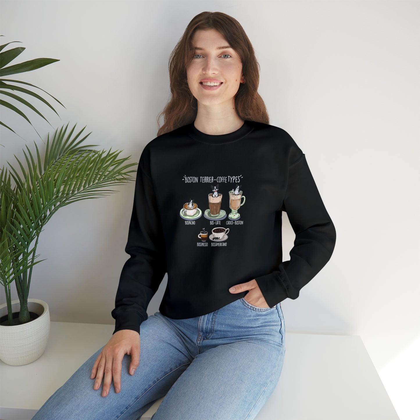 Boston Terrier Lovers Coffee Sweatshirts