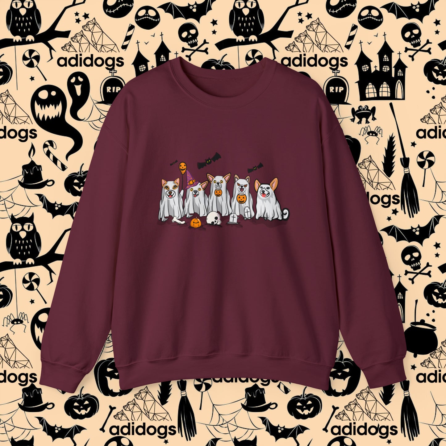 Corgi Boo Ghost Halloween Sweatshirts