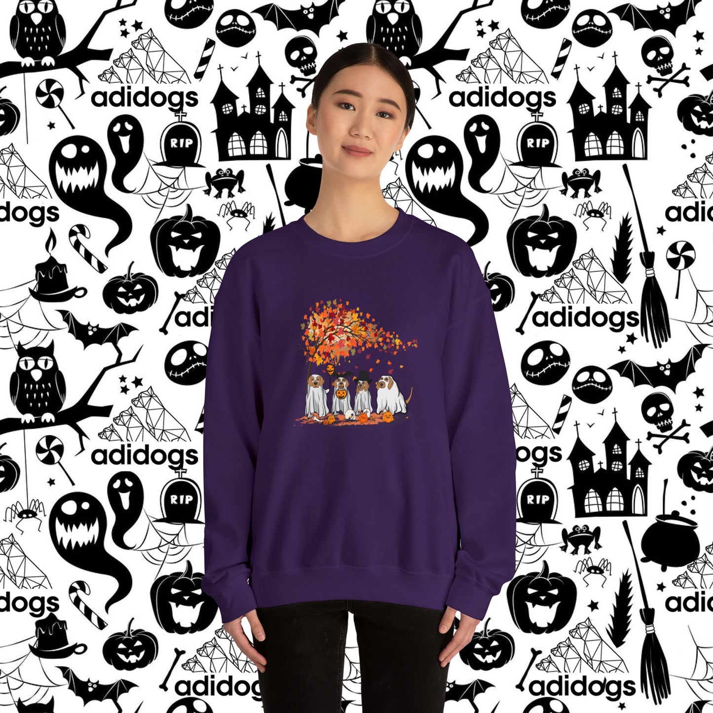 Vizsla Fall Vibes Halloween Sweatshirts