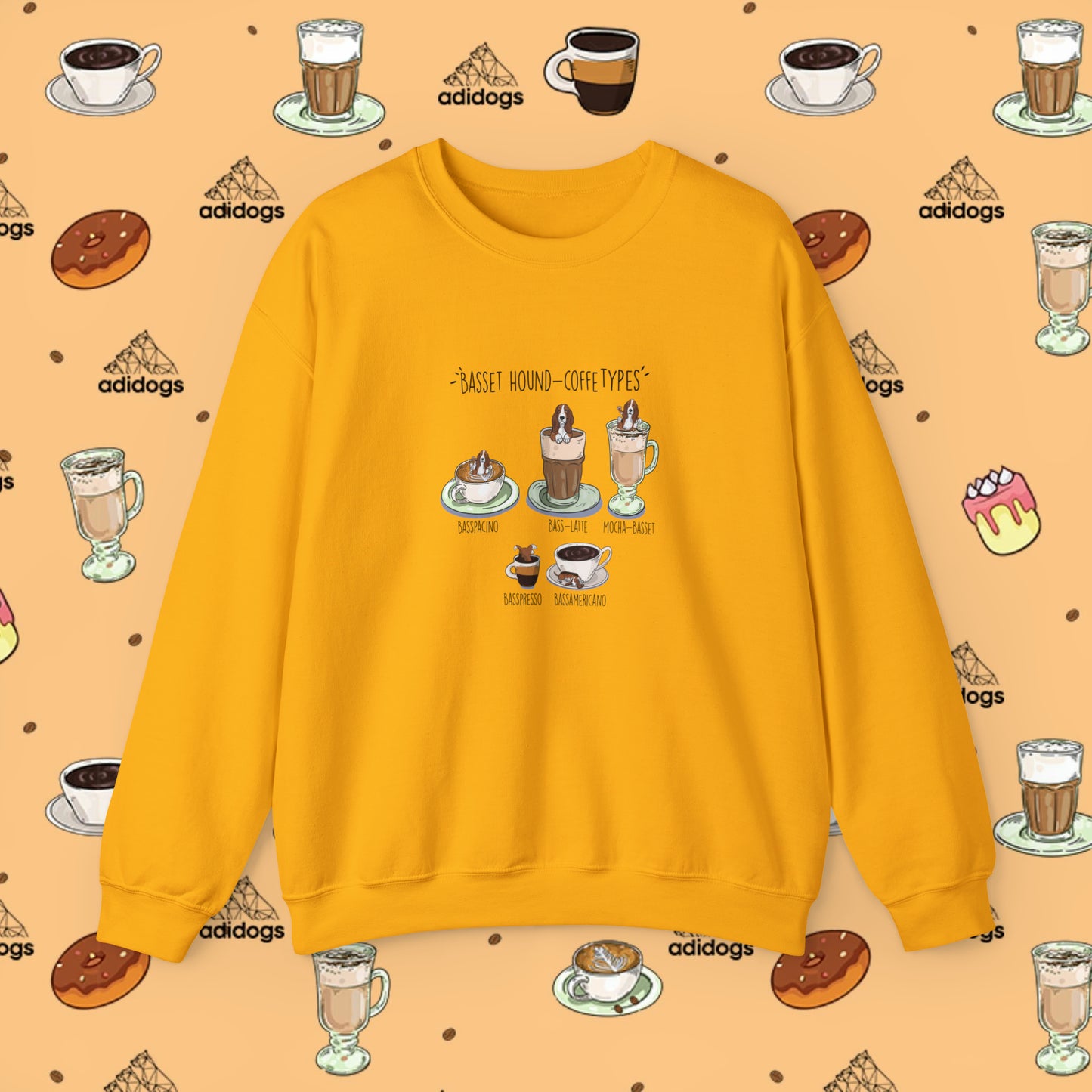 Basset Hound Lovers Coffee Sweatshirts