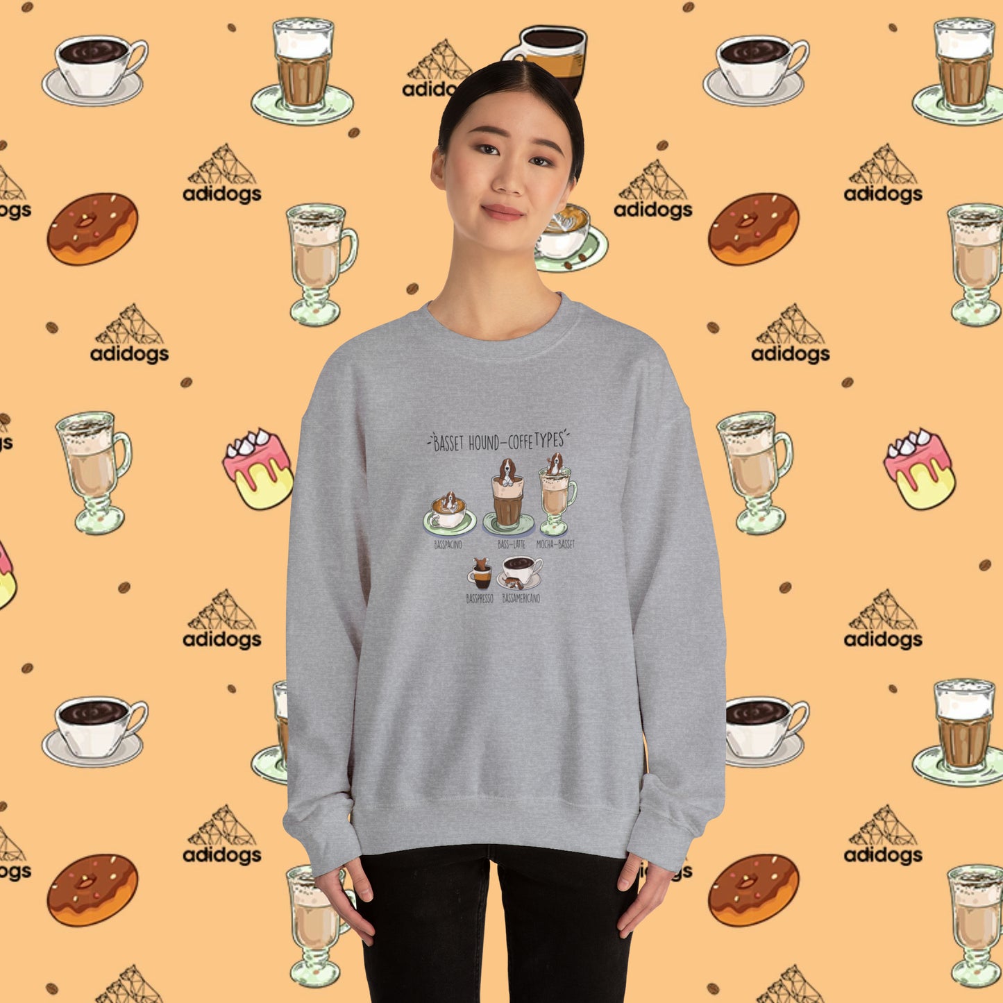 Basset Hound Lovers Coffee Sweatshirts