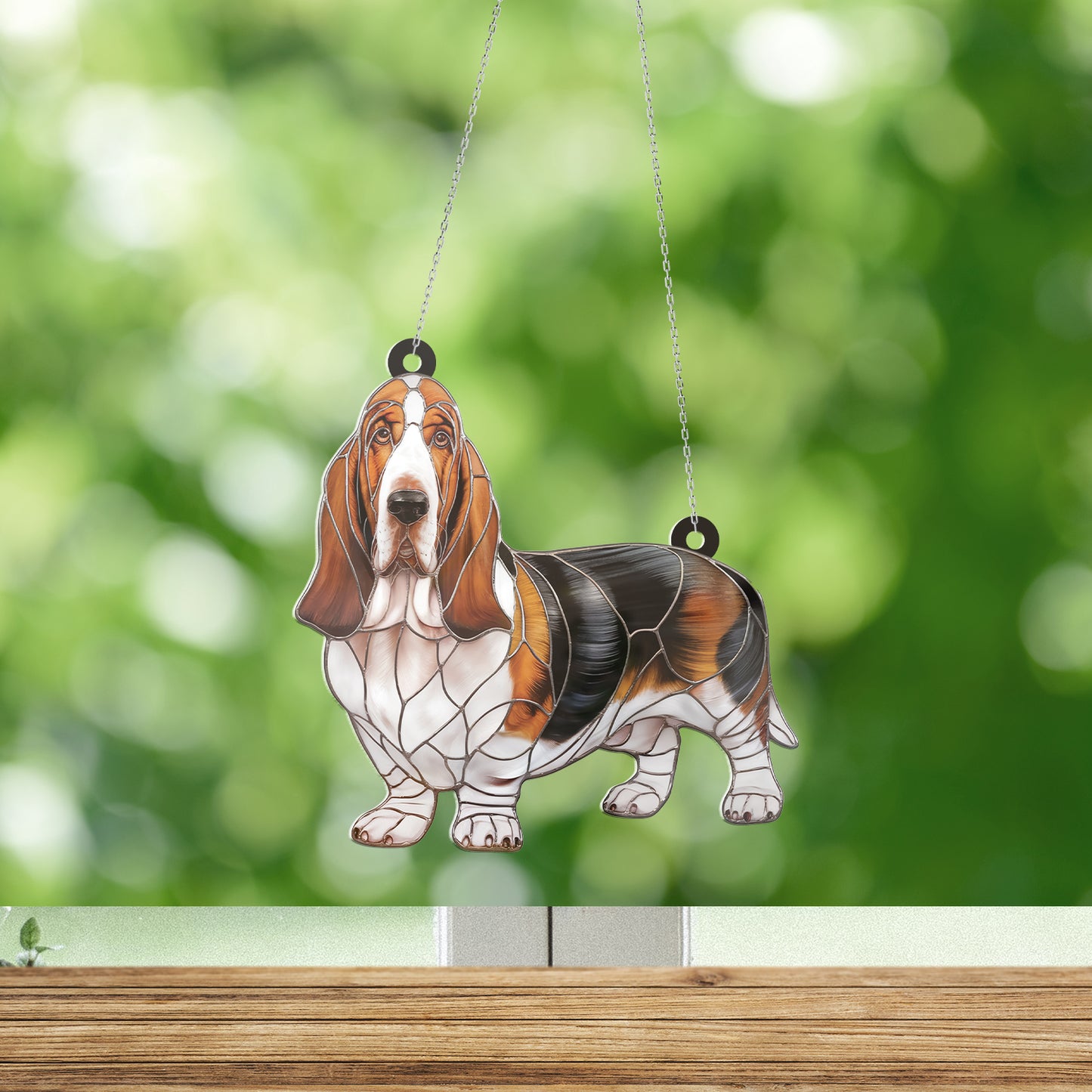 Basset Hound Acrylic Hanging Decor