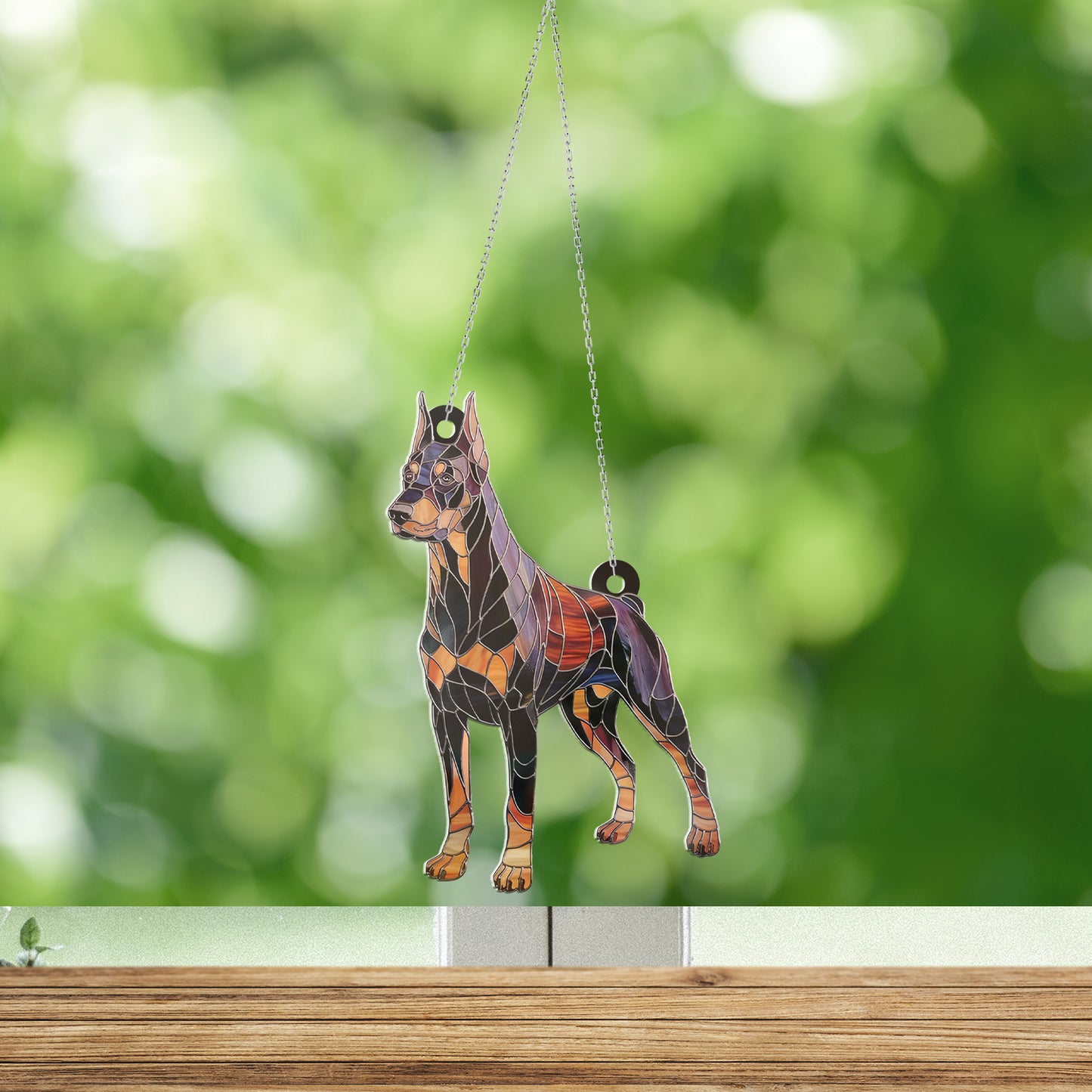 Doberman Acrylic Hanging Decor