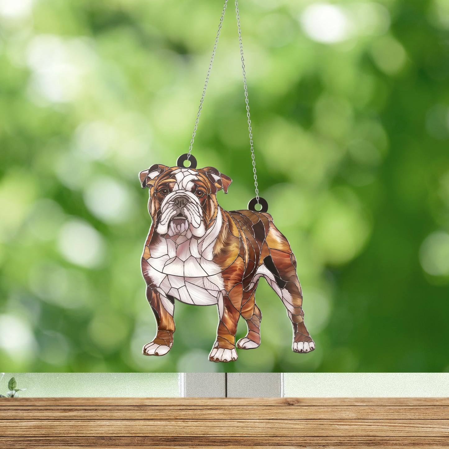 English Bulldog Acrylic Hanging Decor