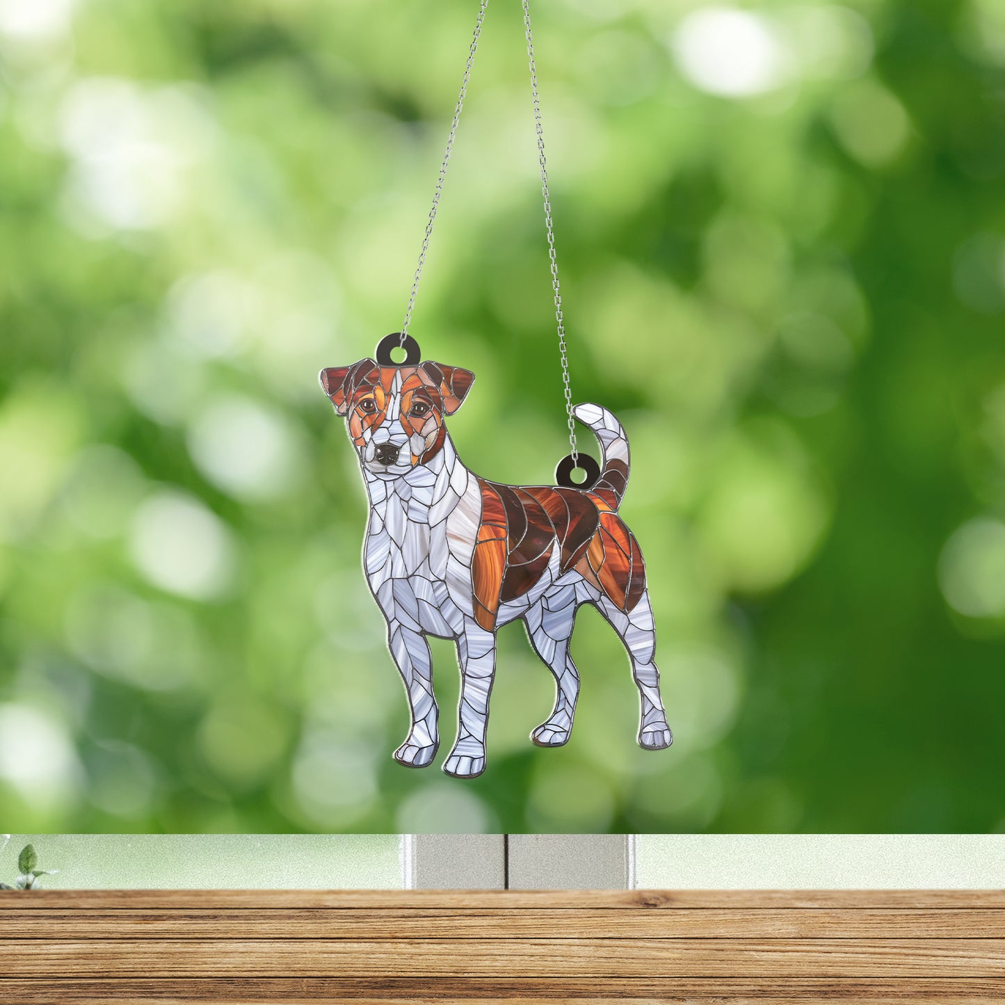 Jack Russell Acrylic Hanging Decor