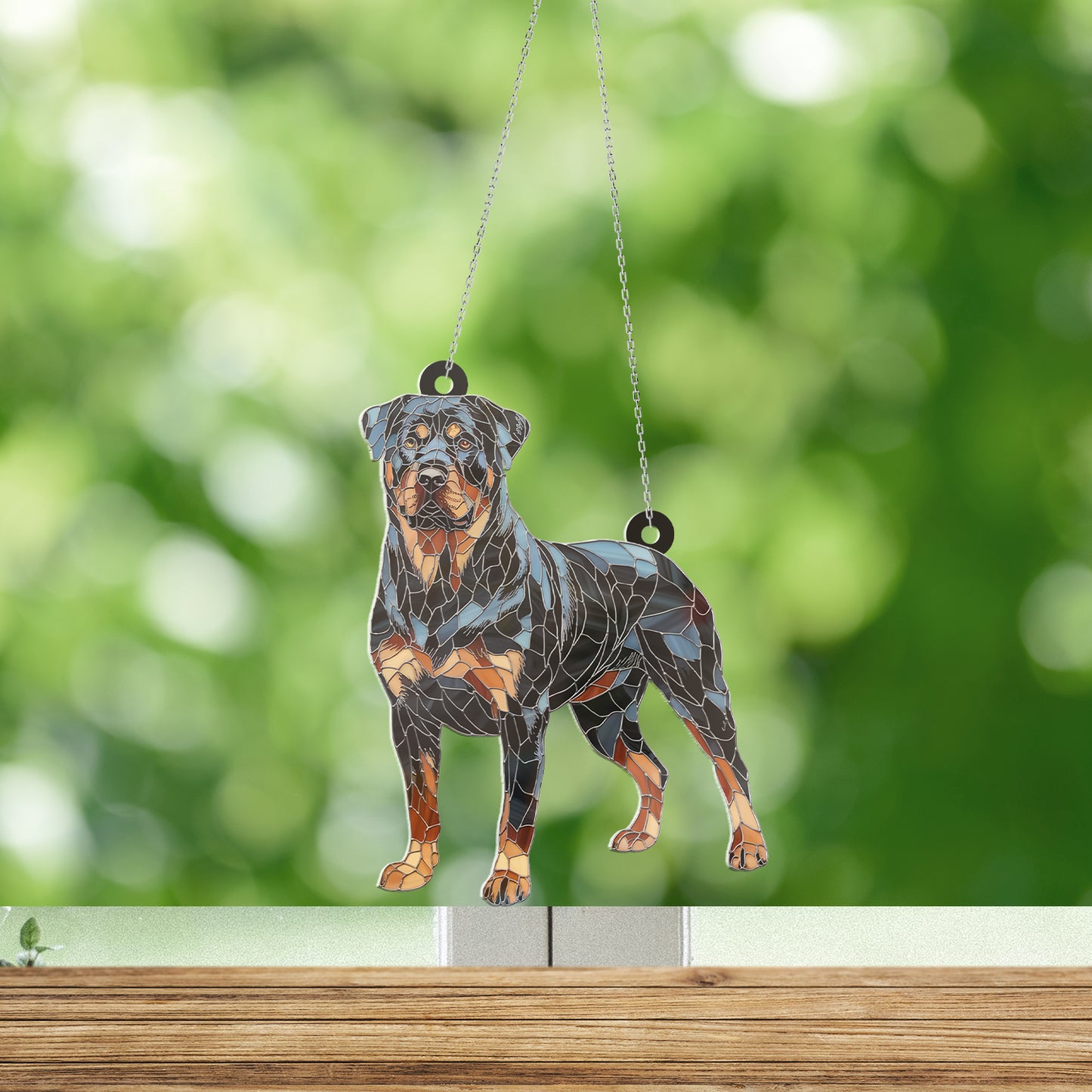 Rottweiler Acrylic Hanging Decor