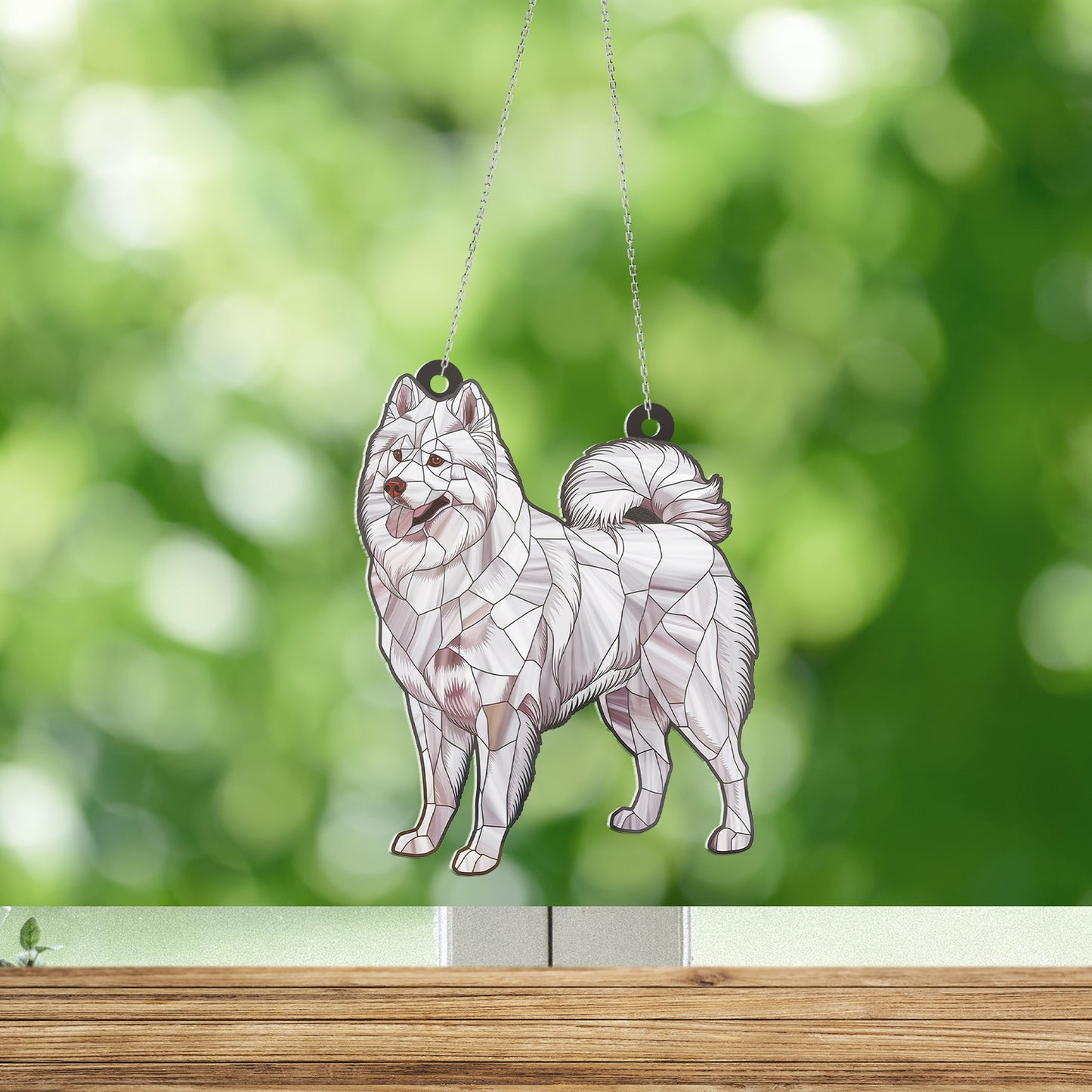 Samoyed Acrylic Hanging Decor