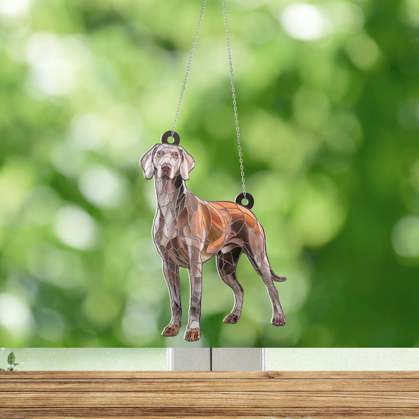 Weimaraner Acrylic Hanging Decor