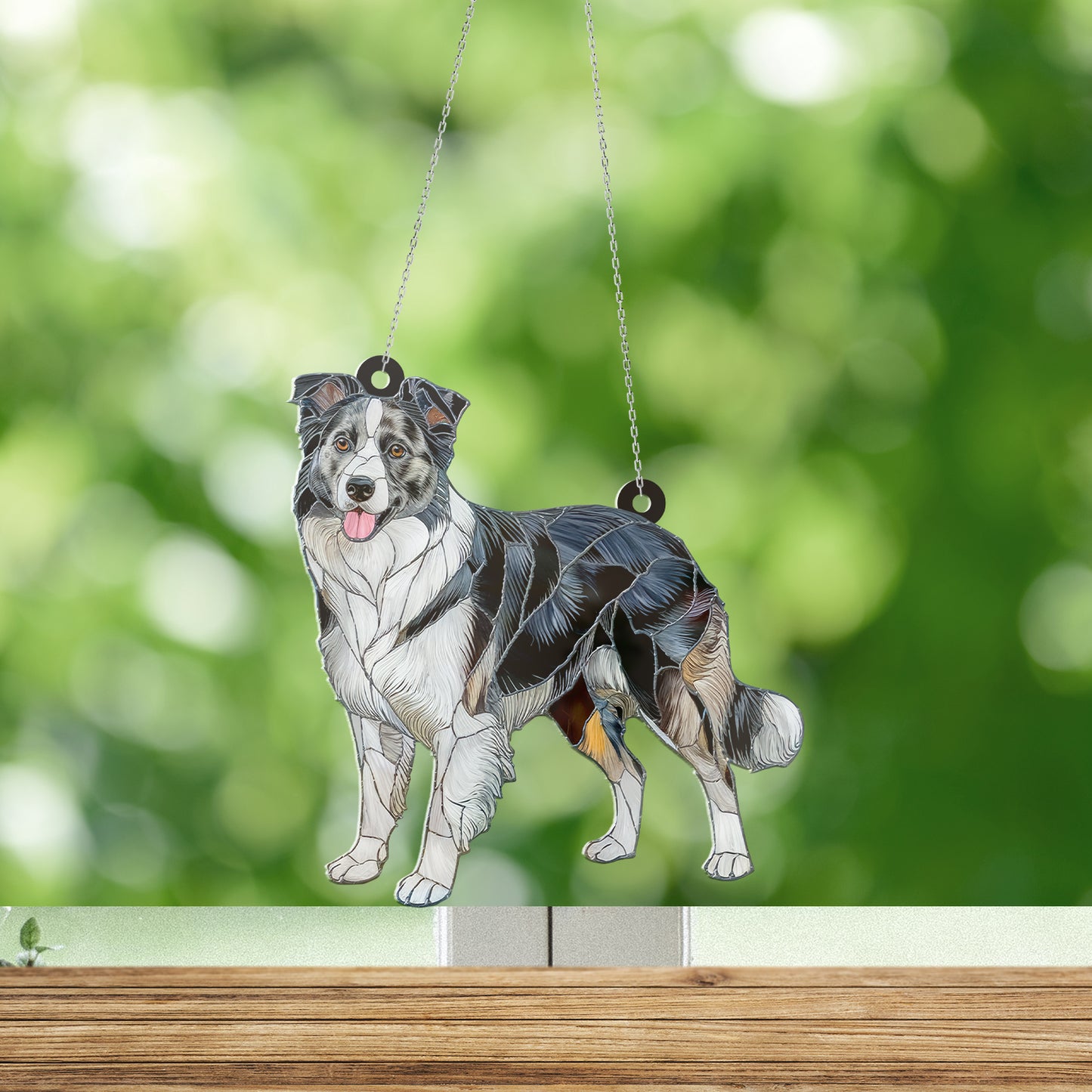 Border Collie Acrylic Hanging Decor