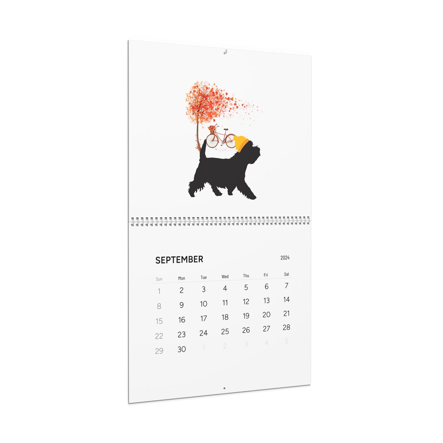 Westie Wall Calendar 2024