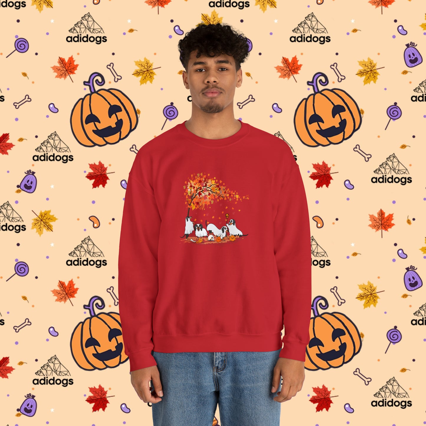 Fall Vibes Dachshund Halloween Sweatshirts