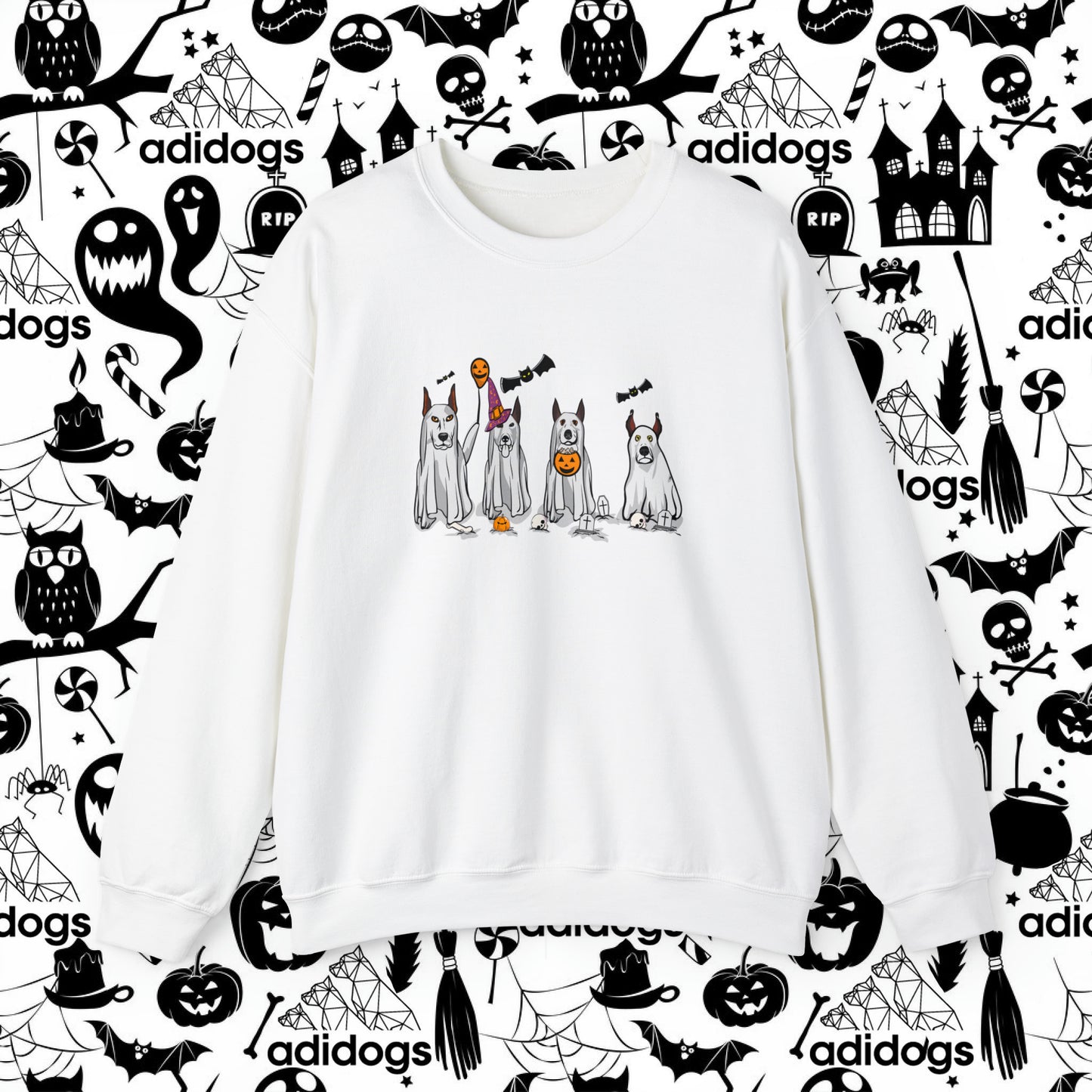 Doberman Boo Ghost Halloween Sweatshirts