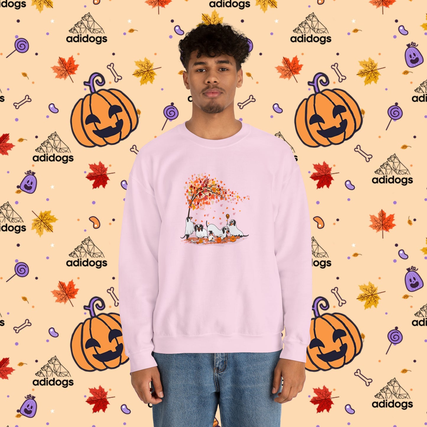 Fall Vibes Dachshund Halloween Sweatshirts